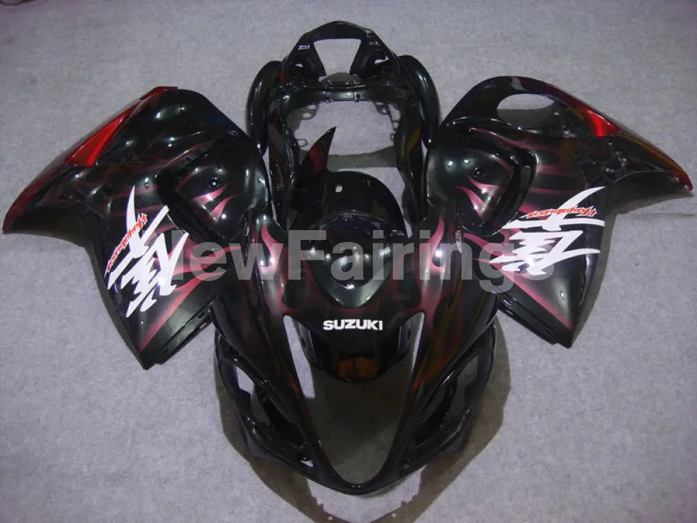 Black and Red Flame - GSX1300R Hayabusa 08-20 Fairing Kit