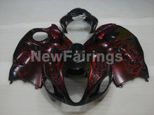 Load image into Gallery viewer, Black and Red Flame - GSX1300R Hayabusa 99-07 Fairing Kit