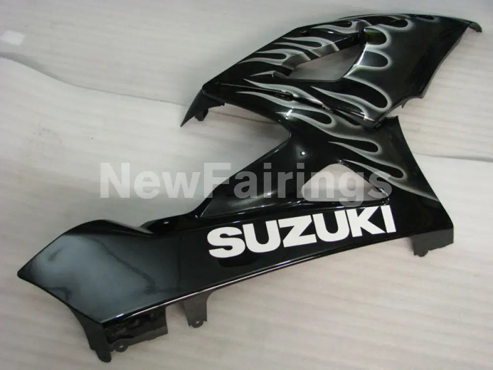 Black and Silver Flame - GSX - R1000 05 - 06 Fairing Kit