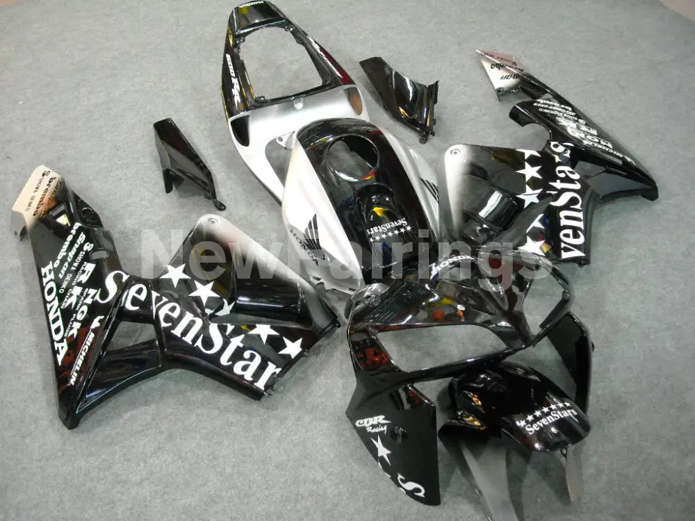 Black and Silver SevenStars - CBR600RR 05-06 Fairing Kit -