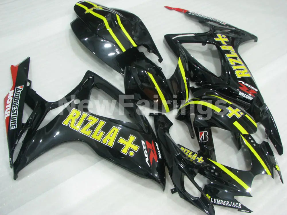 Black and Yellow Rizla - GSX-R750 06-07 Fairing Kit