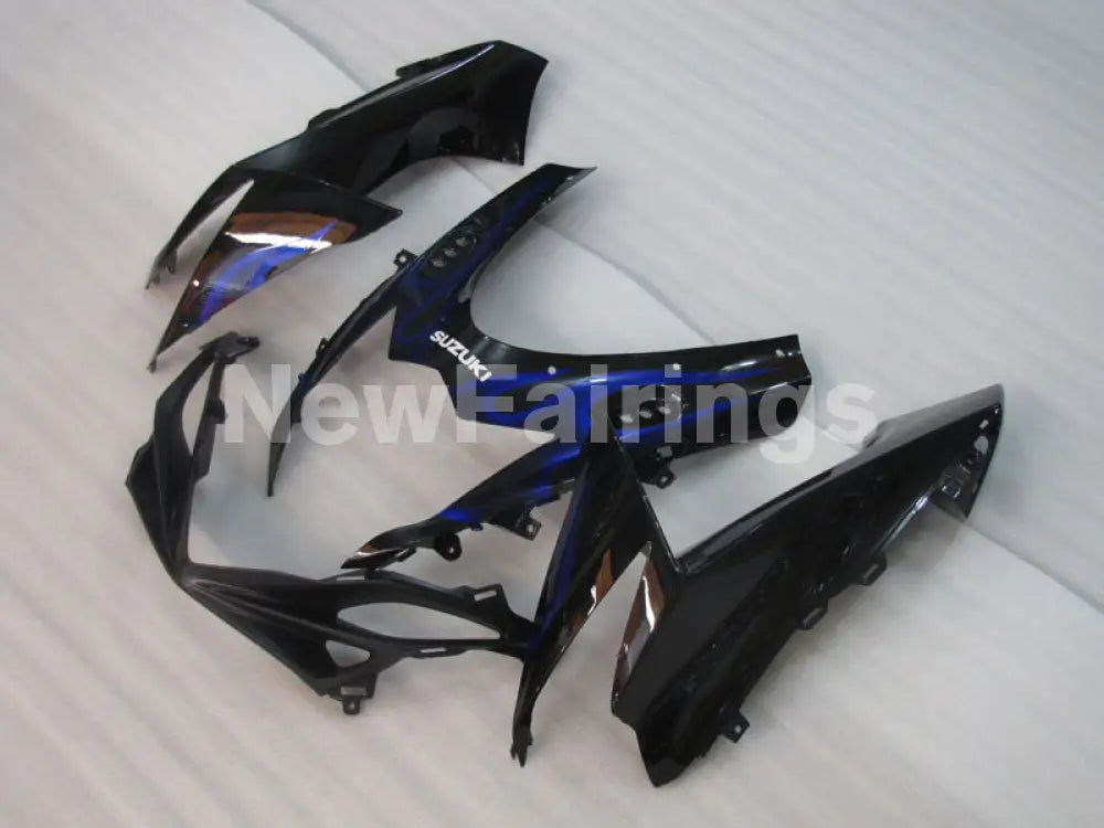 Black and Blue Flame - GSX-R600 11-24 Fairing Kit