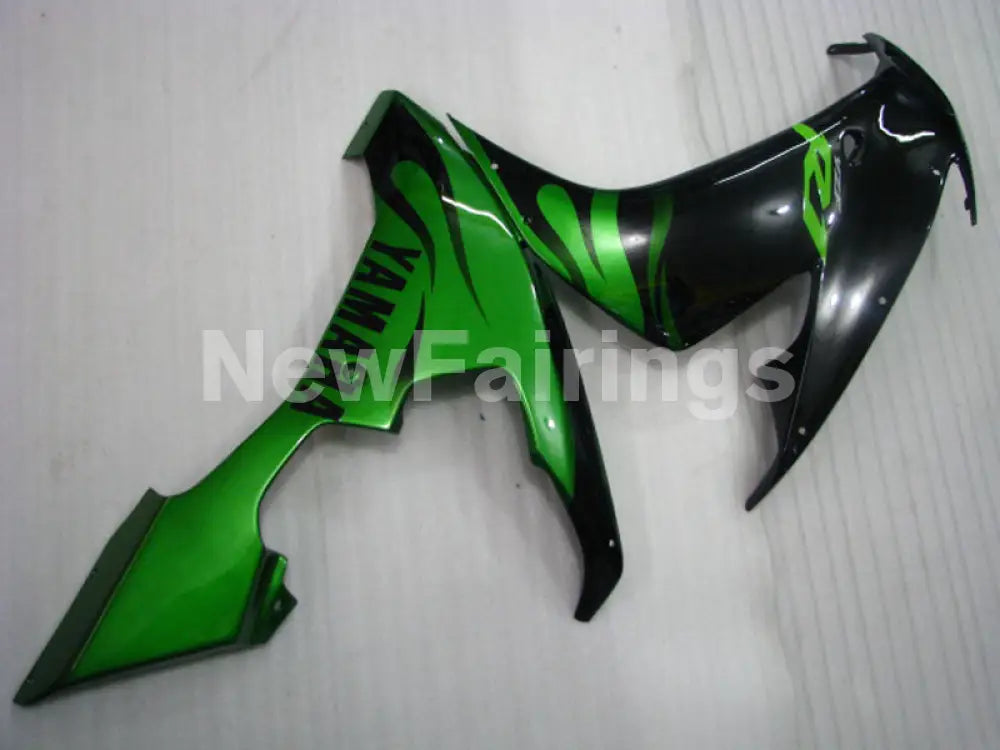 Black Green Flame - YZF-R1 04-06 Fairing Kit - Vehicles &