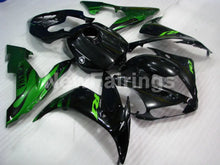 Load image into Gallery viewer, Black Green Flame - YZF-R1 04-06 Fairing Kit - Vehicles &amp;