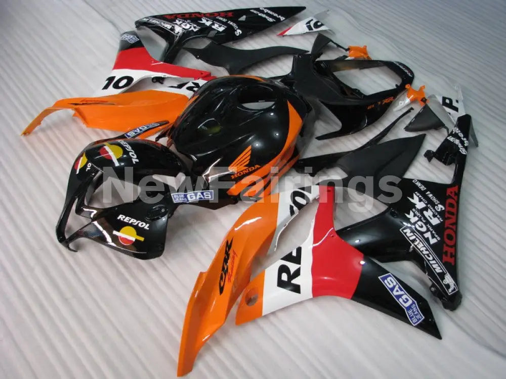 Black Orange and Red Repsol - CBR600RR 07-08 Fairing Kit -