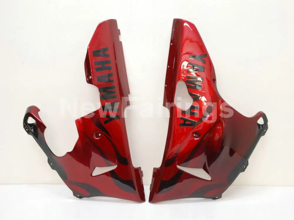 Black Red Flame - YZF-R1 00-01 Fairing Kit - Vehicles &