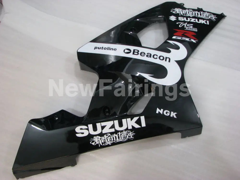 Black and White Beacon - GSX-R600 04-05 Fairing Kit -