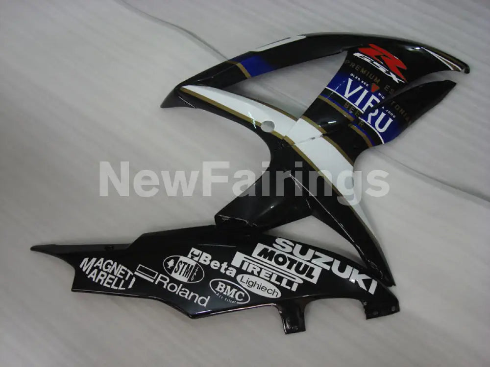 Black and White Dark Dog - GSX-R750 08-10 Fairing Kit