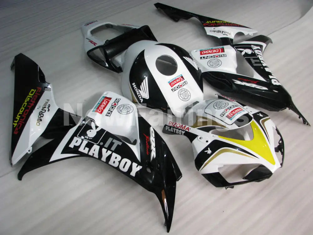 Black and White Playboy - CBR1000RR 06-07 Fairing Kit -