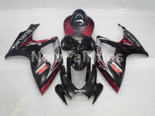 Load image into Gallery viewer, Black and Wine Red Factory Style - GSX-R600 06-07 Fairing