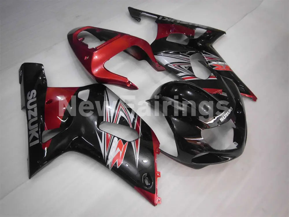 Black and Wine Red Factory Style - GSX-R750 00-03 Fairing