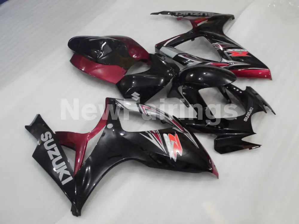 Black and Wine Red Factory Style - GSX-R750 06-07 Fairing