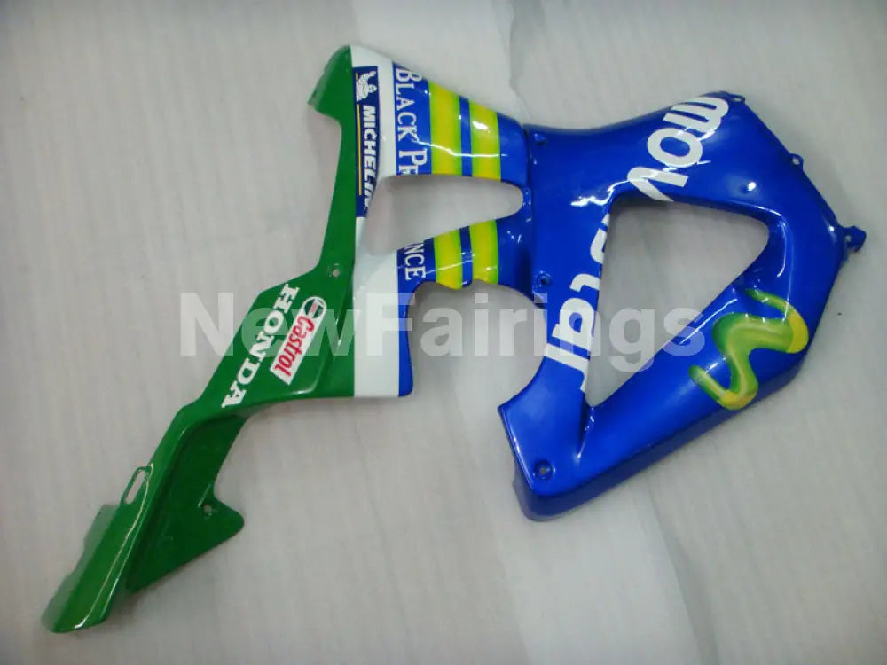 Blue and Green Movistar - CBR 929 RR 00-01 Fairing Kit -