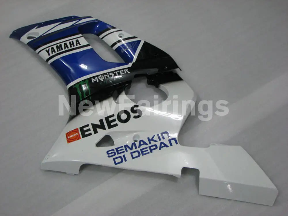 Blue and White Black ENEOS - YZF-R6 98-02 Fairing Kit Vehicles & Parts > Vehicle Parts & Accessories > Motor Vehicle