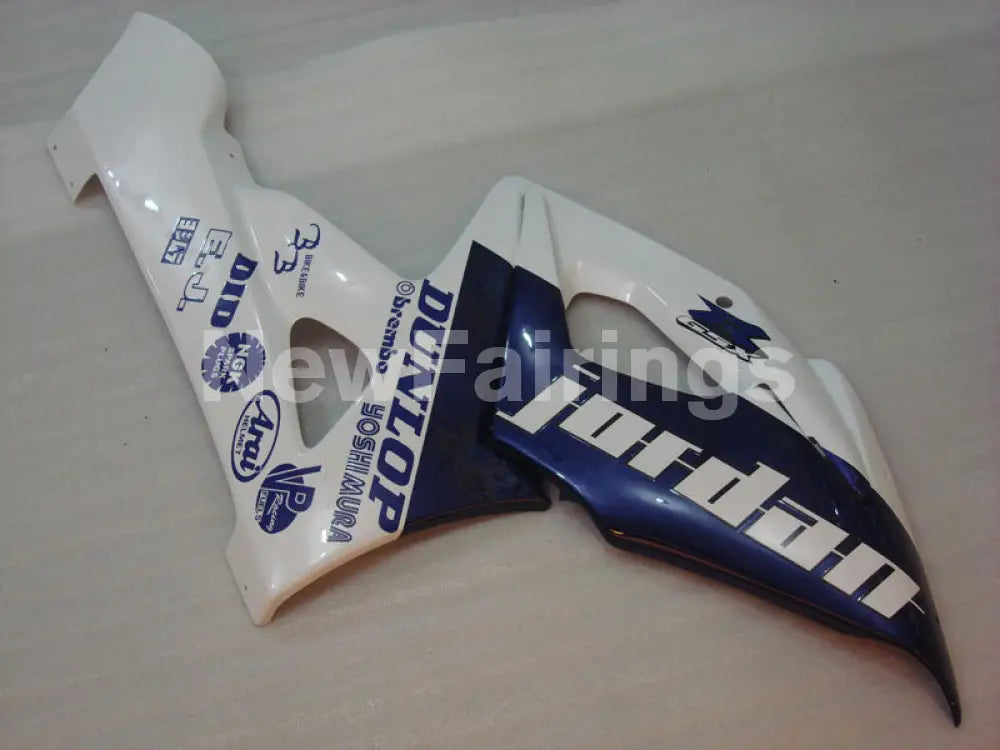 Blue and White Jordan - GSX - R1000 05 - 06 Fairing Kit