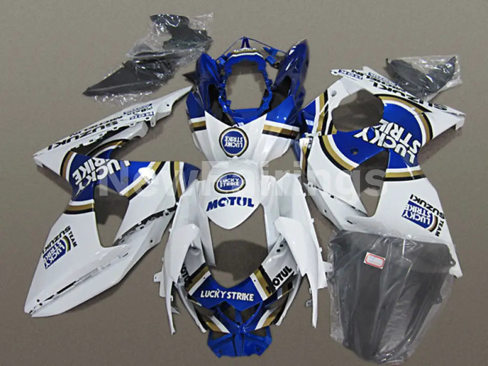 Blue and White Lucky Strike - GSX - R1000 09 - 16 Fairing