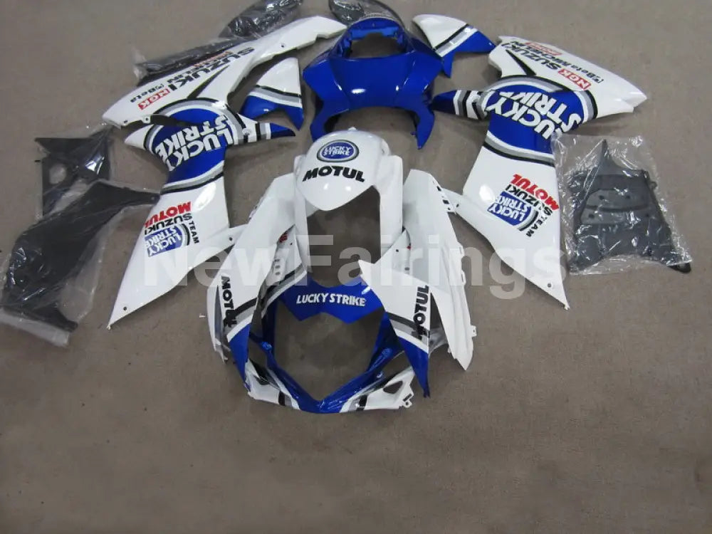 Blue and White Lucky Strike - GSX-R750 11-24 Fairing Kit