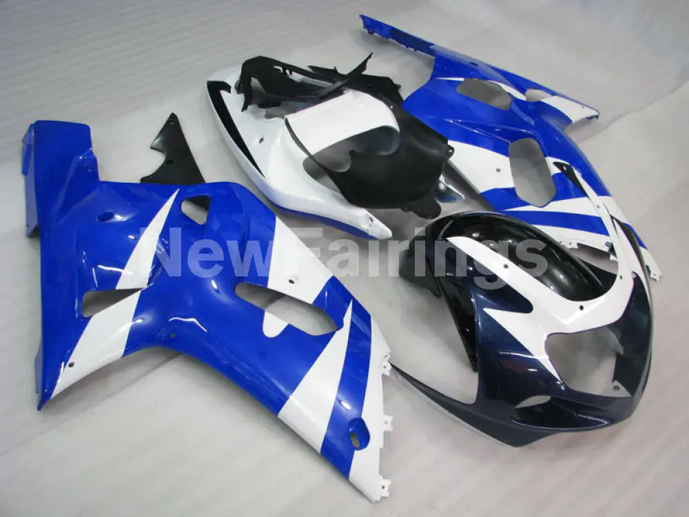 Blue and White No decals - GSX-R600 01-03 Fairing Kit -