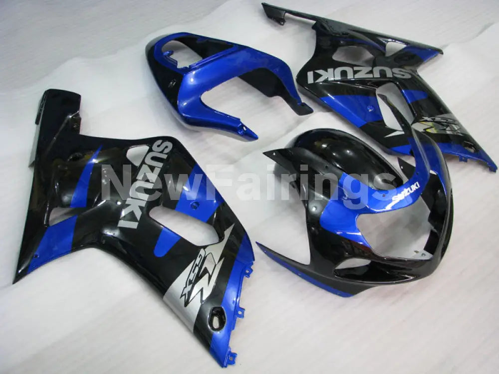 Blue and Black Factory Style - GSX-R600 01-03 Fairing Kit -