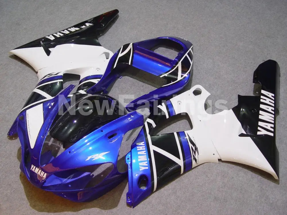 Blue Black White Factory Style - YZF-R1 00-01 Fairing Kit