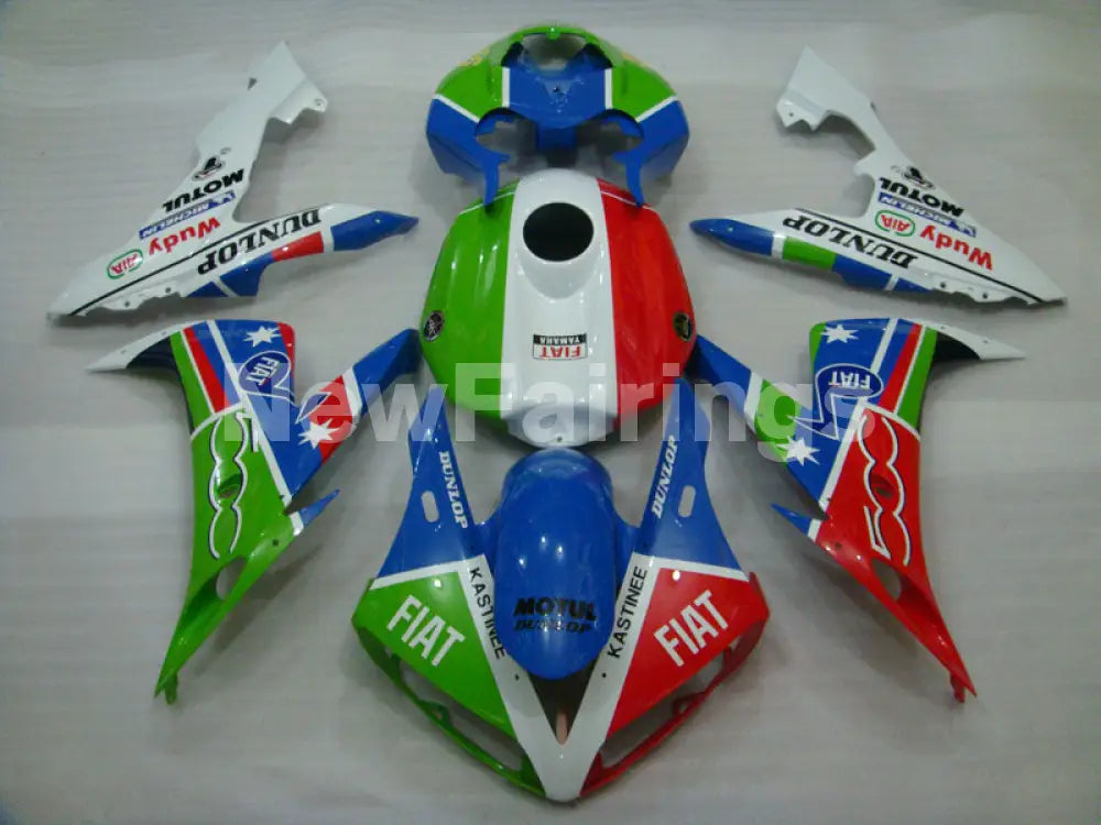 Blue and Green Red MOTUL - YZF-R1 04-06 Fairing Kit