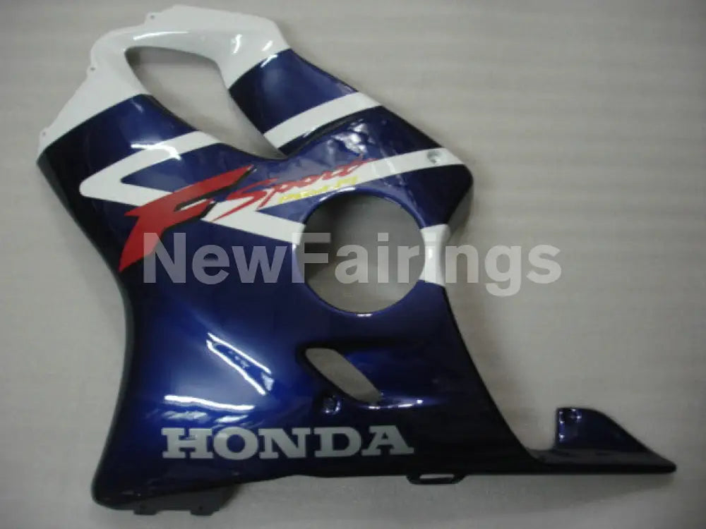 Blue and White Factory Style - CBR600 F4i 01-03 Fairing Kit