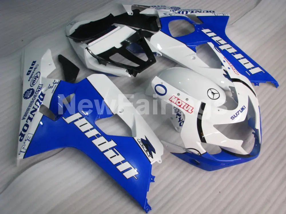 Blue and White Jordan - GSX-R600 04-05 Fairing Kit -