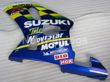 Load image into Gallery viewer, Blue and Yellow Movistar - GSX-R600 01-03 Fairing Kit -