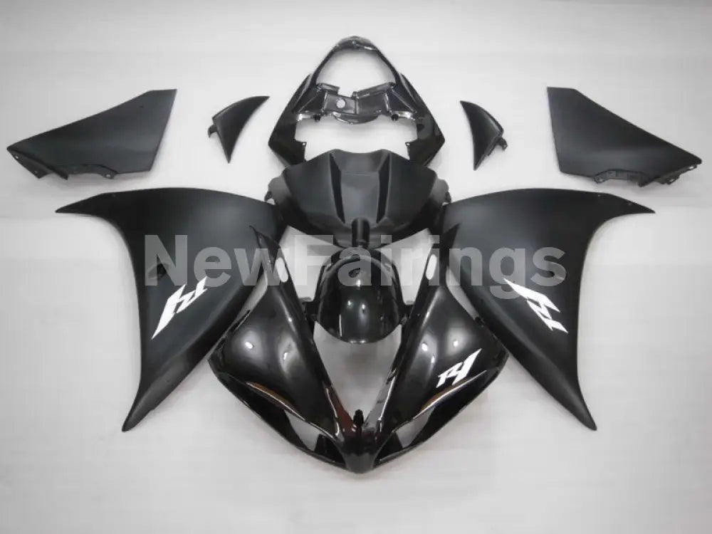 Gloss Black Matte Black Factory Style - YZF-R1 12-14