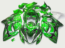 Load image into Gallery viewer, Green and Black Flame - GSX1300R Hayabusa 08-20 Fairing Kit