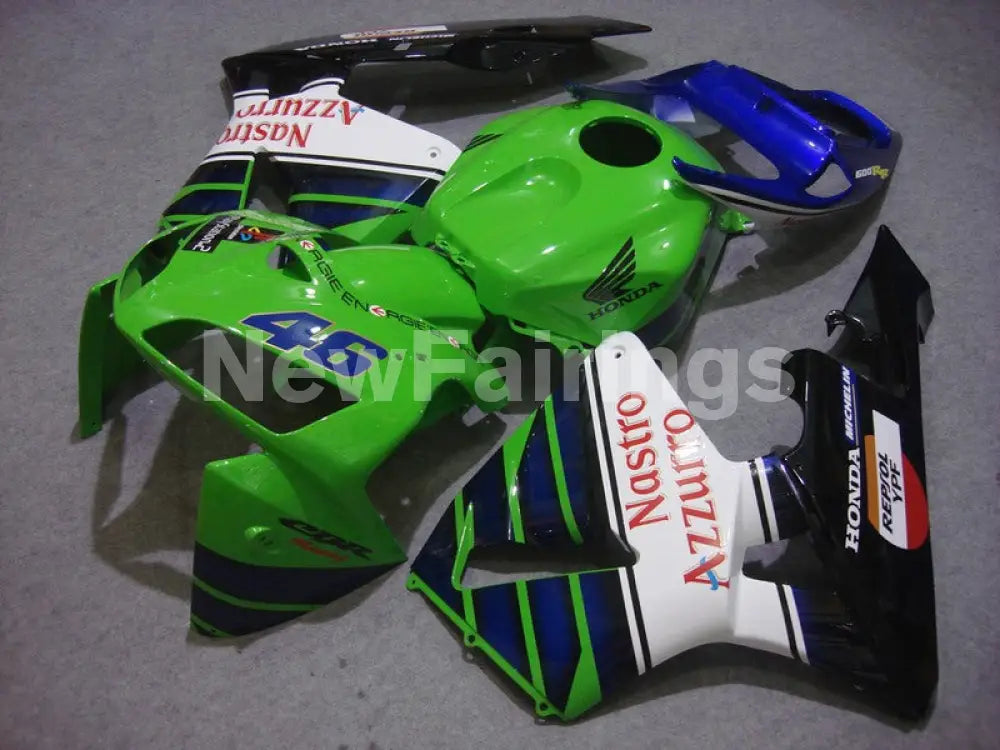 Green and Blue Nastro Azzurro - CBR600RR 05-06 Fairing Kit -