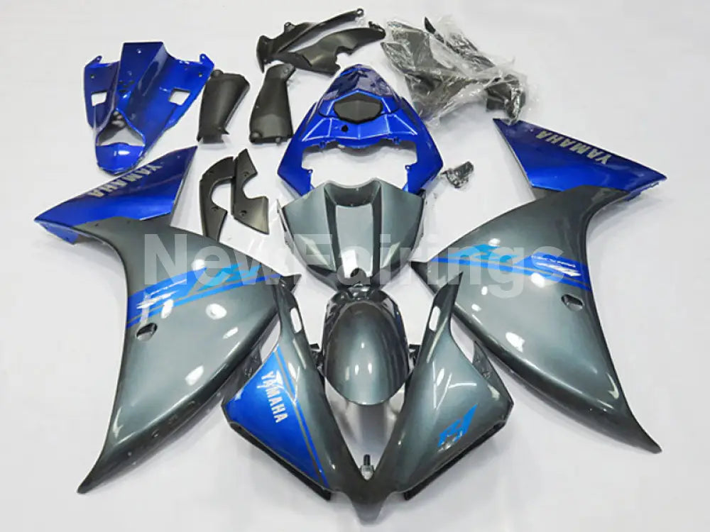 Grey Blue Factory Style - YZF-R1 12-14 Fairing Kit