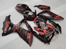 Load image into Gallery viewer, Matte Black and Orange Corona - GSX-R750 08-10 Fairing Kit