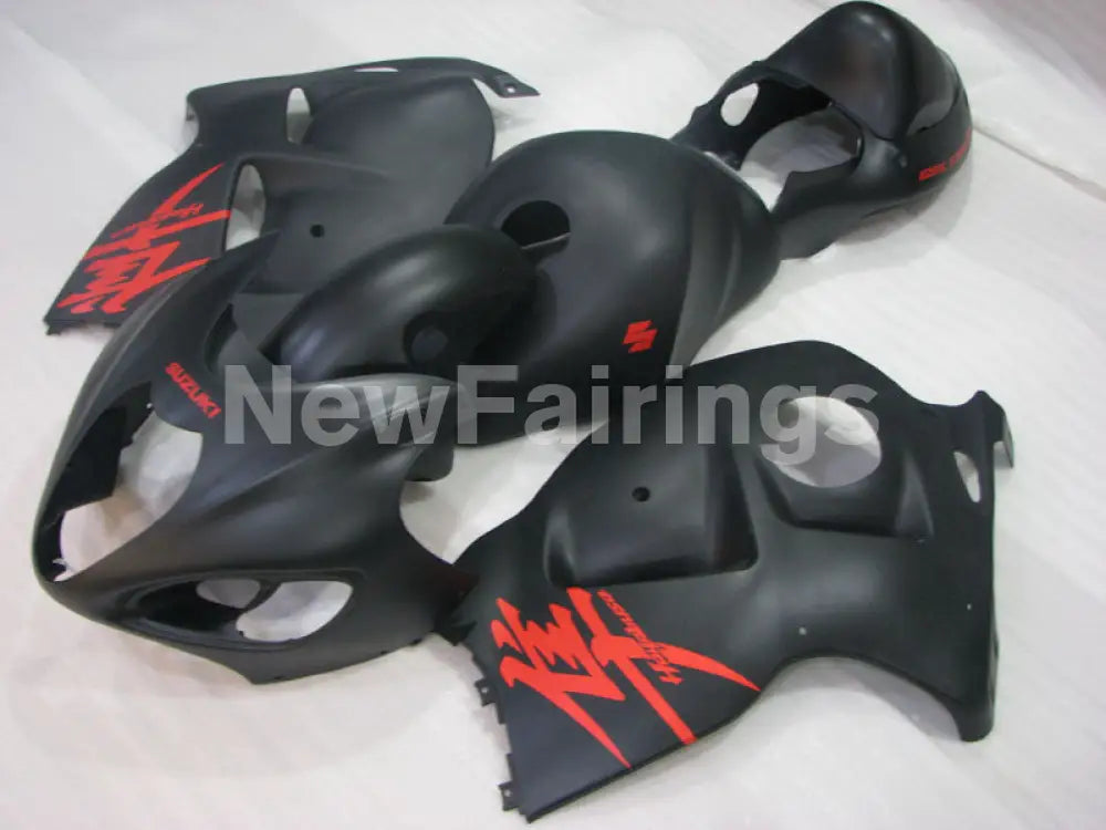 Matte Black with red decals Factory Style - GSX1300R