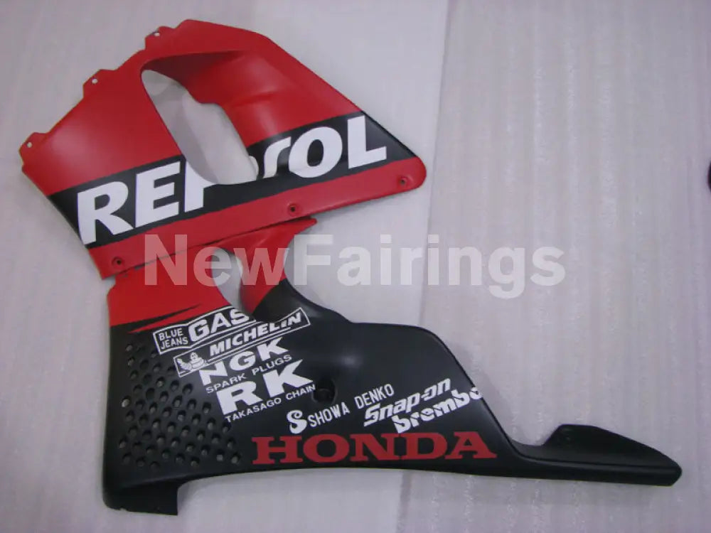 Matte Black and Red Repsol - CBR 900 RR 94-95 Fairing Kit -