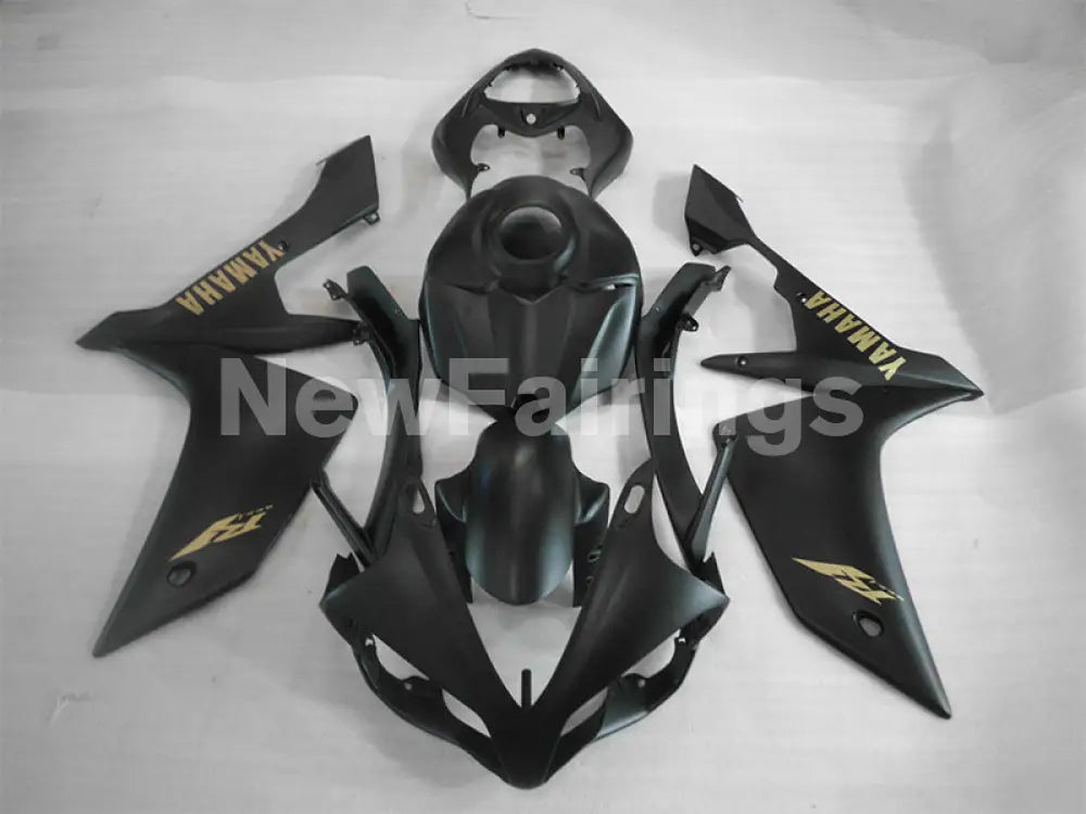 Matte Black white Golden Stickers Factory Style - YZF-R1