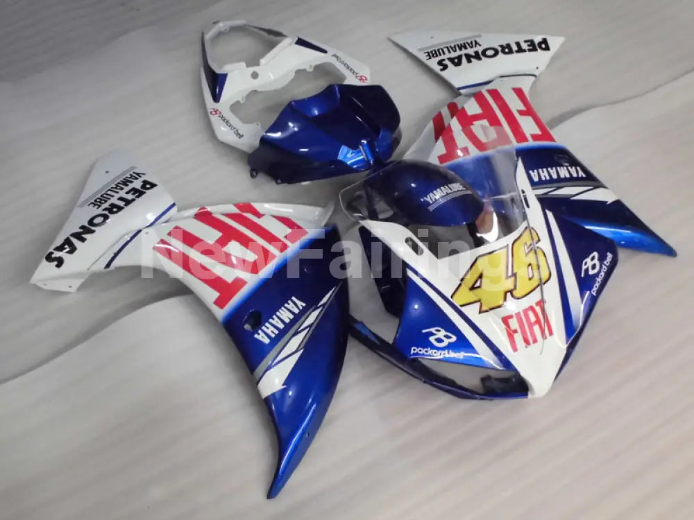 Number 46 White Blue FIAT - YZF-R1 09-11 Fairing Kit