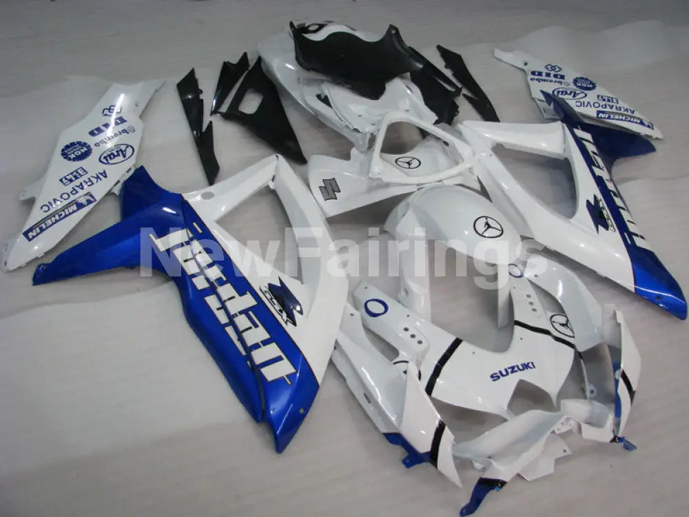 Number 59 White and Blue Jordan - GSX-R750 08-10 Fairing