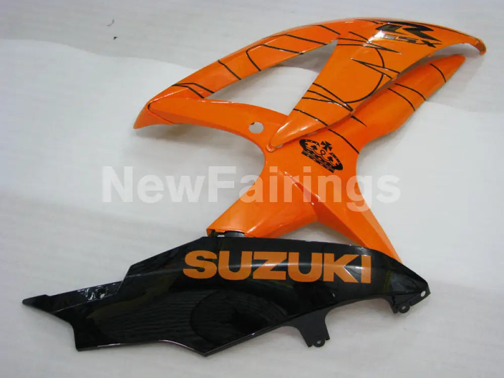 Orange and Black Corona - GSX-R600 08-10 Fairing Kit