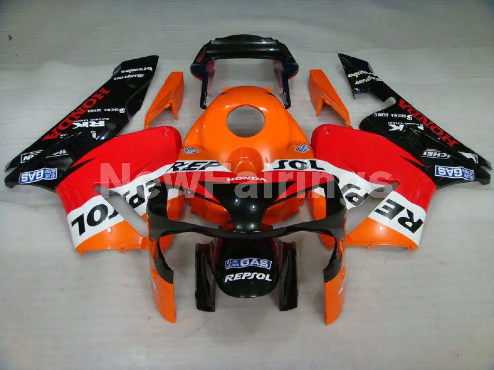 Orange and Black Repsol - CBR600RR 03-04 Fairing Kit -