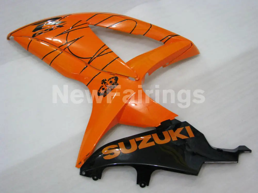 Orange and Black Corona - GSX-R750 08-10 Fairing Kit