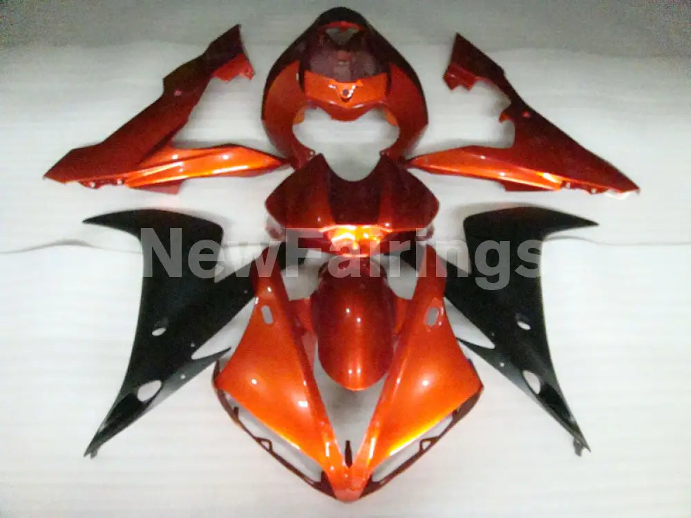 Orange and Black No decals - YZF-R1 04-06 Fairing Kit