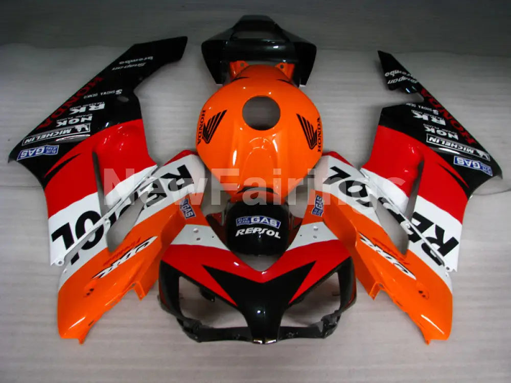 Orange Red and Black Repsol - CBR1000RR 04-05 Fairing Kit -