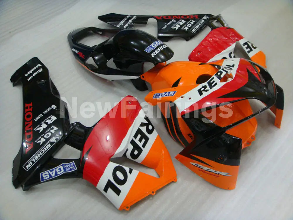 Orange Red and Black Repsol - CBR600RR 05-06 Fairing Kit -