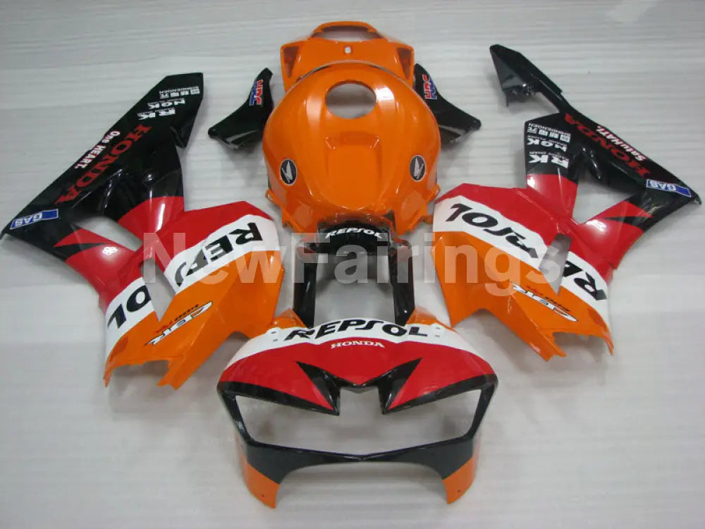 Orange Red and Black Repsol - CBR600RR 13-23 Fairing Kit -