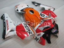 Load image into Gallery viewer, Orange Red and White Repsol - CBR600RR 05-06 Fairing Kit -