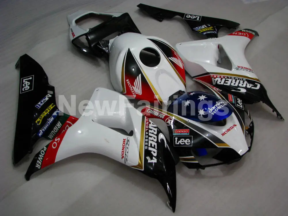 Pearl White Red and Black Lee - CBR1000RR 06-07 Fairing Kit