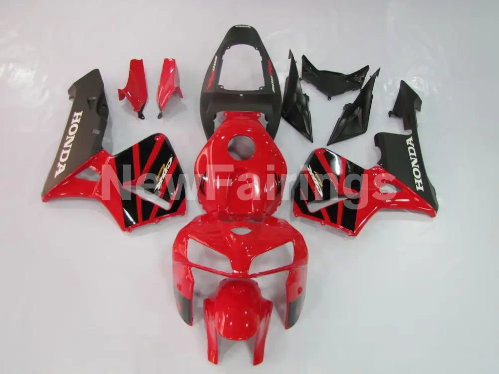 Red and Matte Black Factory Style - CBR600RR 05-06 Fairing