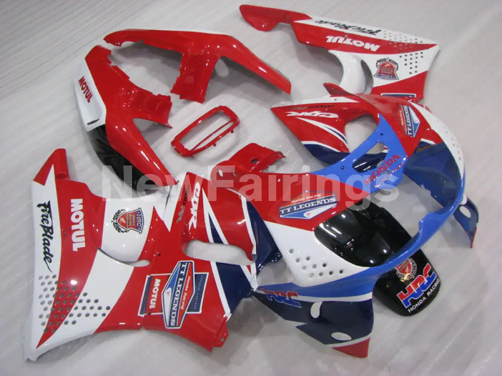 Red and White Blue MOTUL - CBR 900 RR 94-95 Fairing Kit -