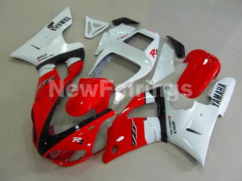 Red and White Factory Style - YZF-R1 98-99 Fairing Kit